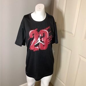 Large Youth Jordan #23 Jumpman Black Dri Fit Short Sleeve Shirt